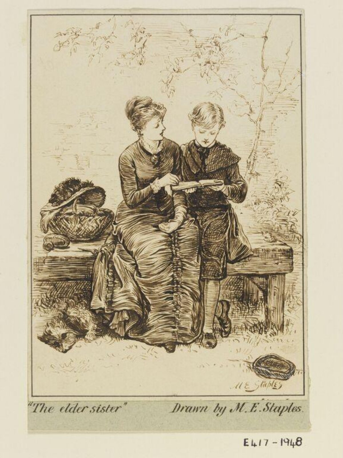 The Elder Sister, Mary Ellen Edwards, late 19th century