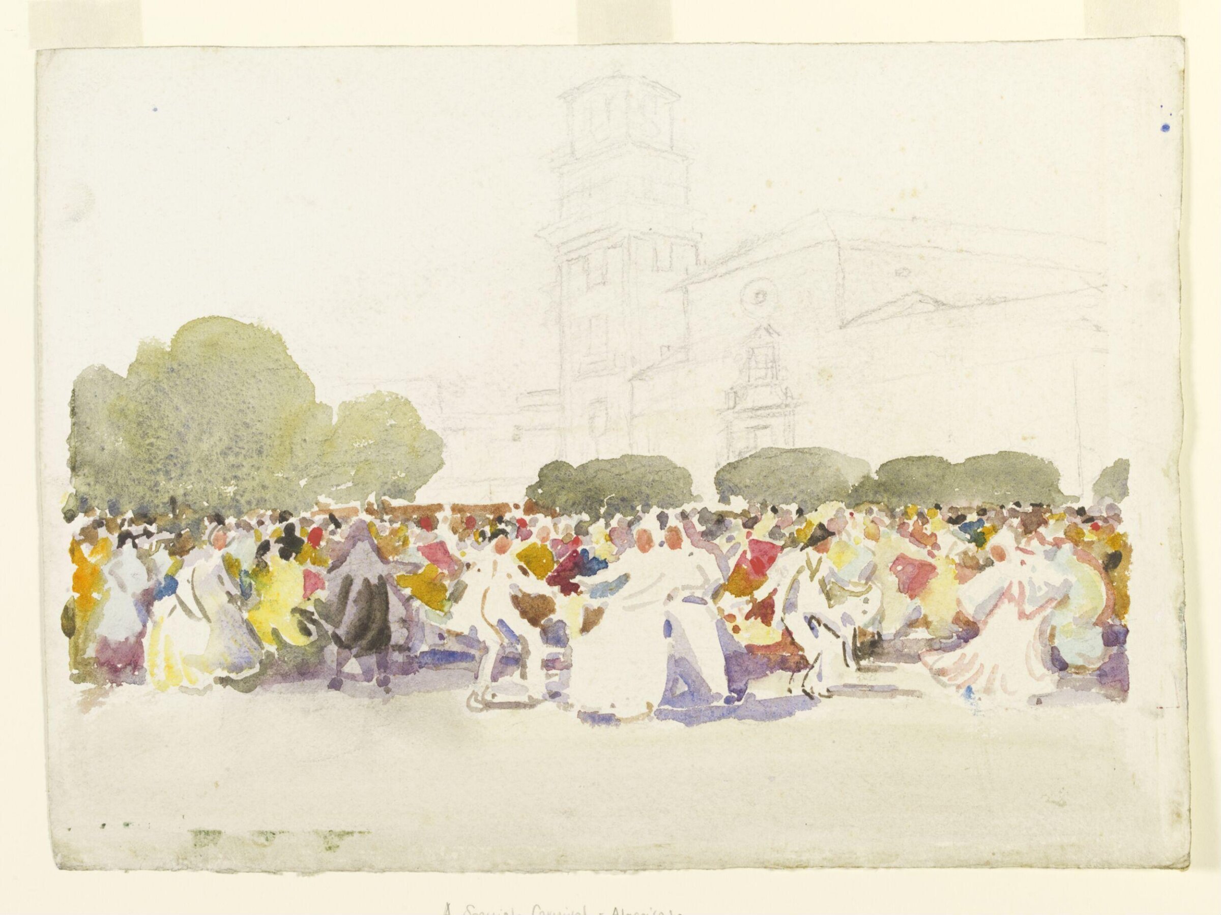 A Spanish Carnival, Algeciras, Alfred East, ca. 1882-1910