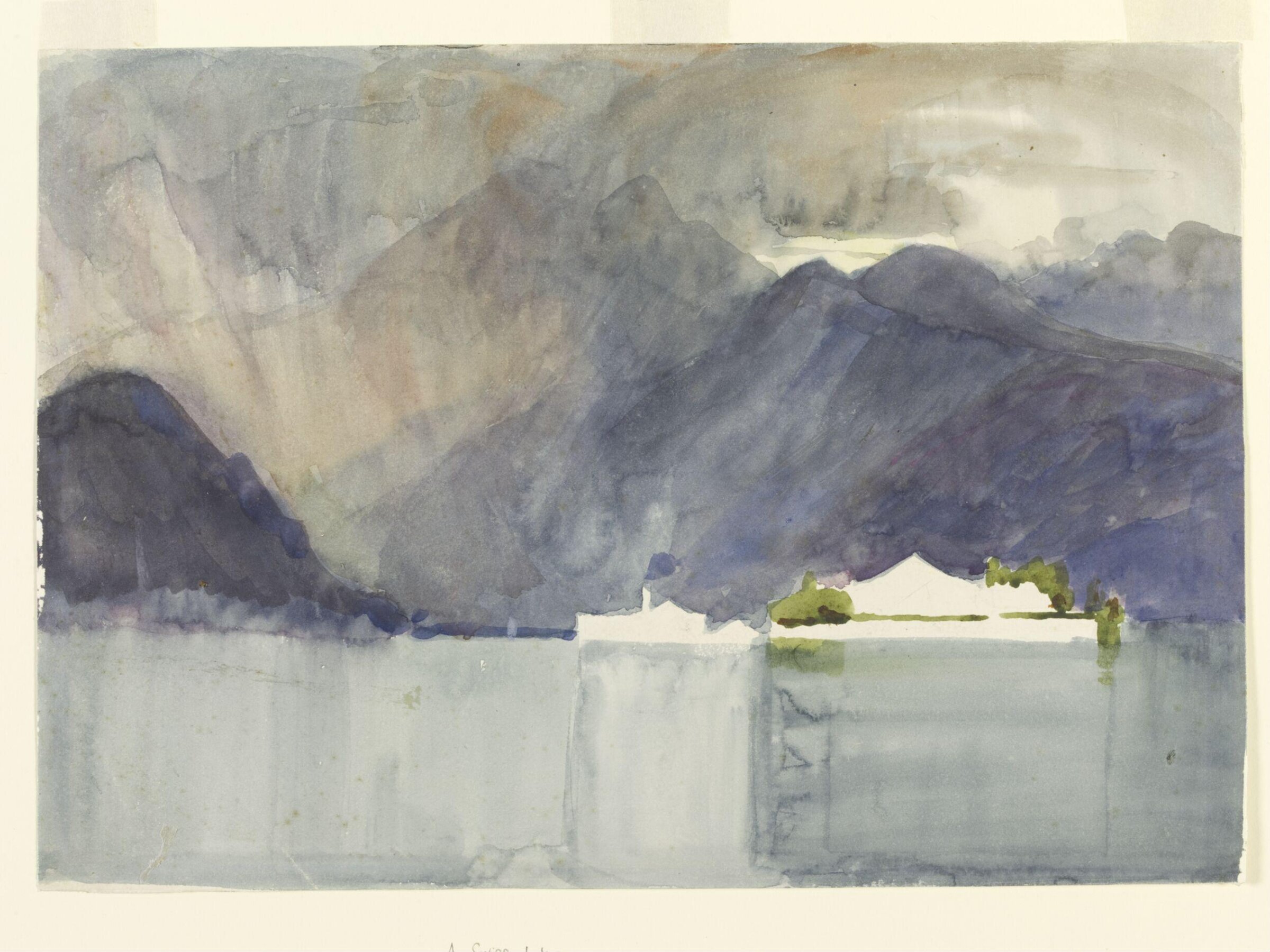 A Swiss Lake, Alfred East, ca. 1880-1910