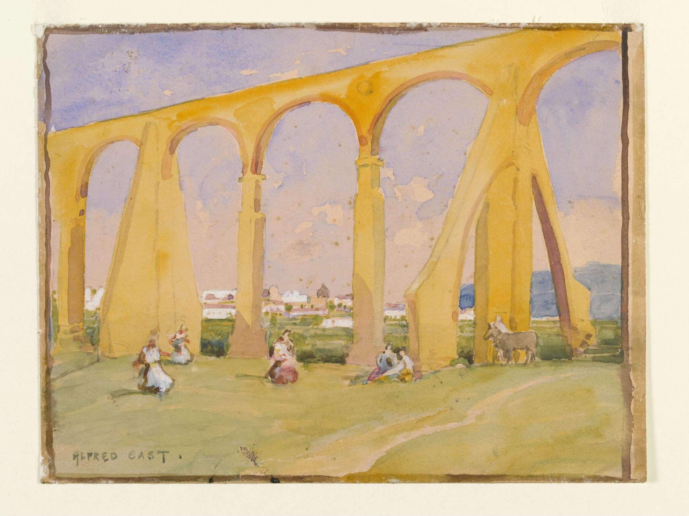 The Viaduct, Algeciras, Alfred East, ca. 1870-1910