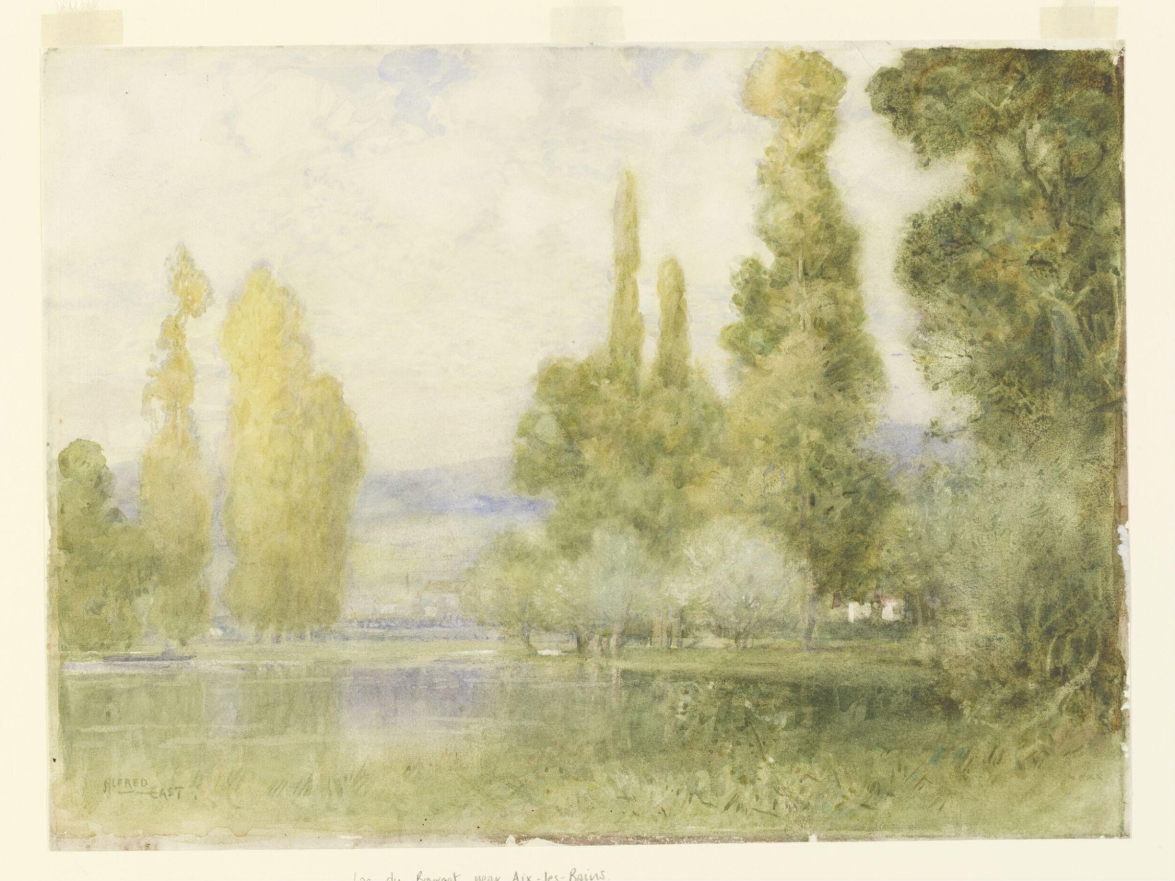 Lac du Bourget, near Aix-les-Bains, Alfred East, ca. 1895-1910