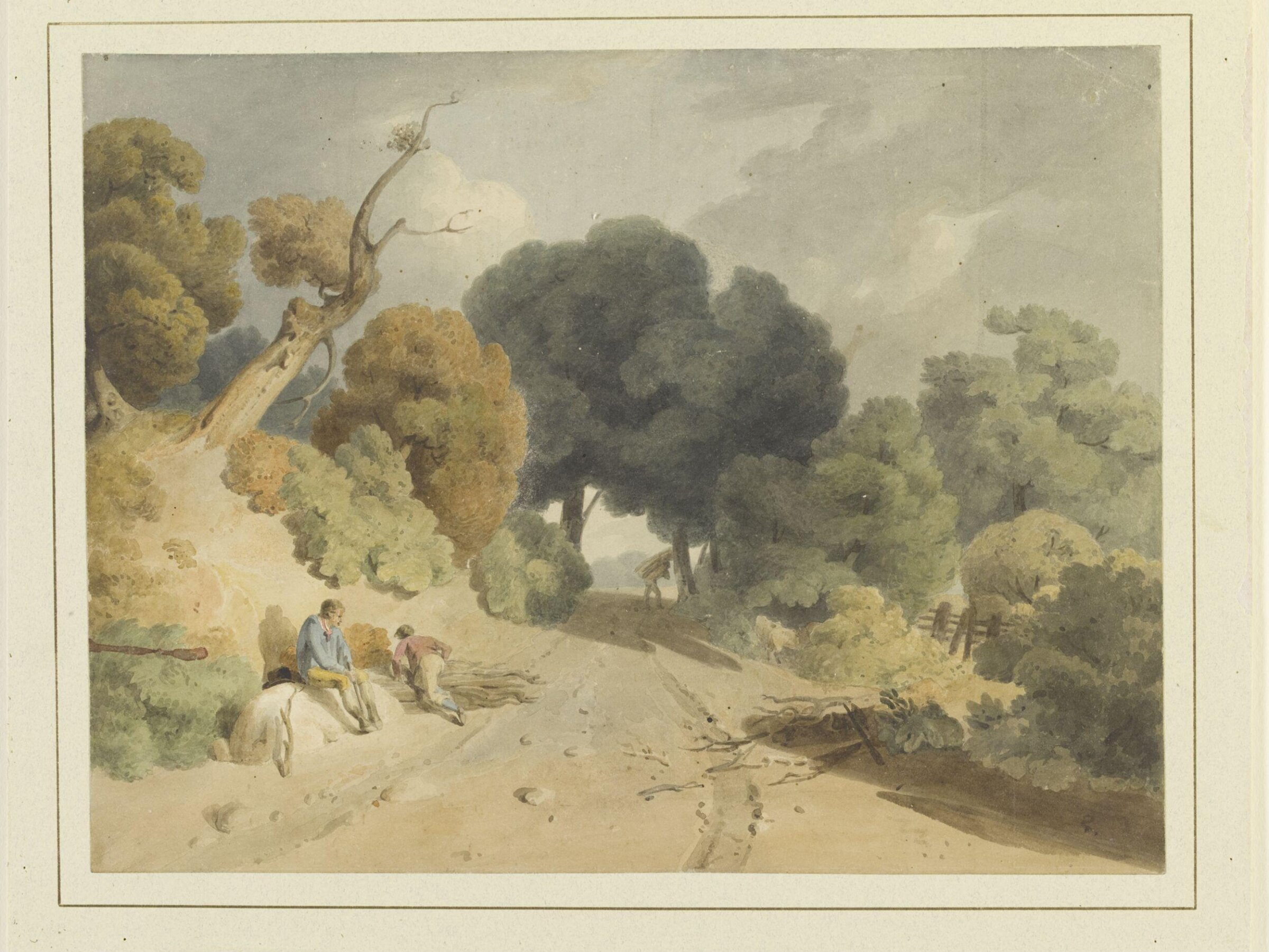 Road scene near Borrowdale, Dorrell, ca. 1804-1857
