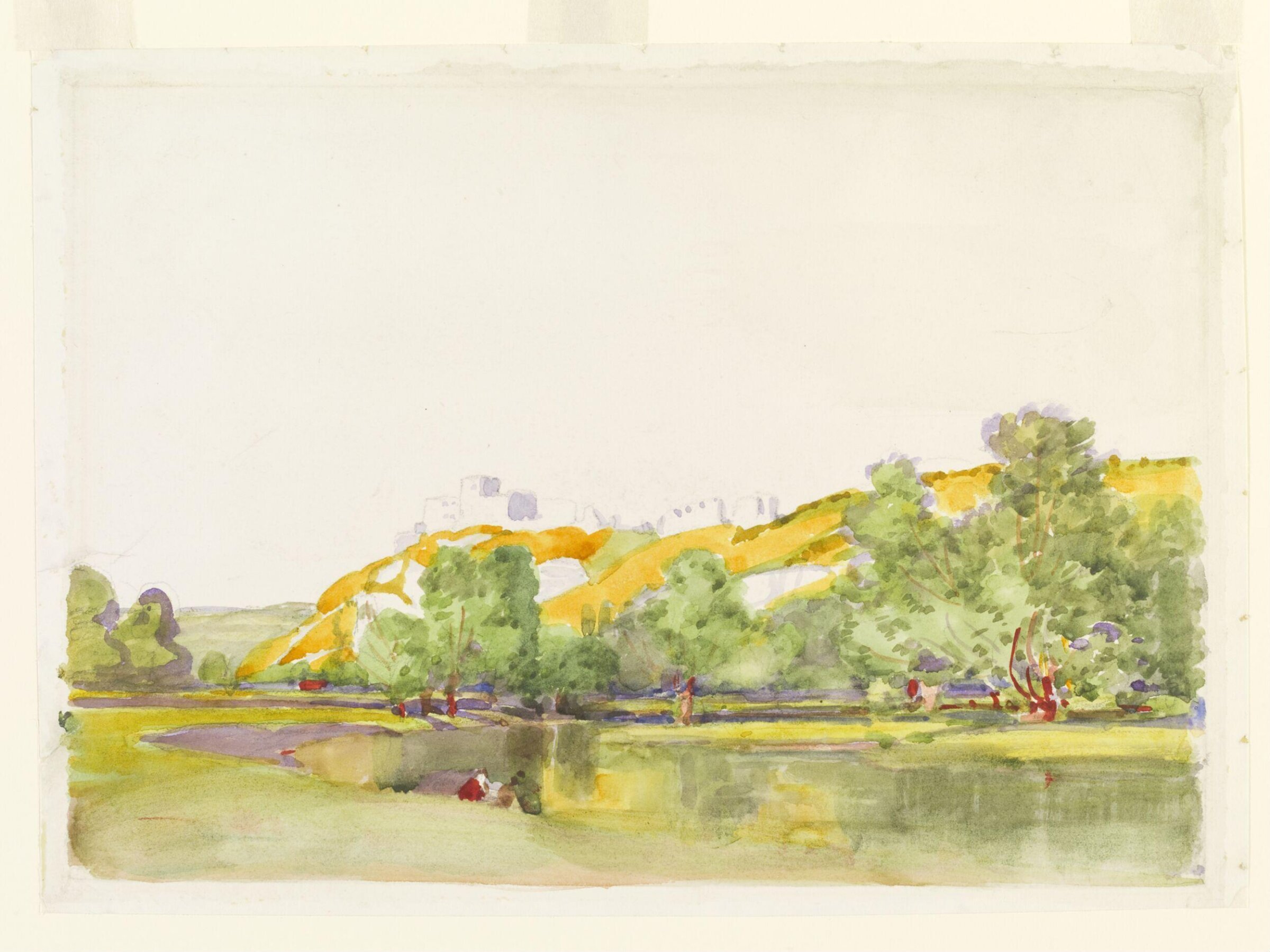 Chateau Gaillard, on the Seine, Alfred East, ca. 1880-1910