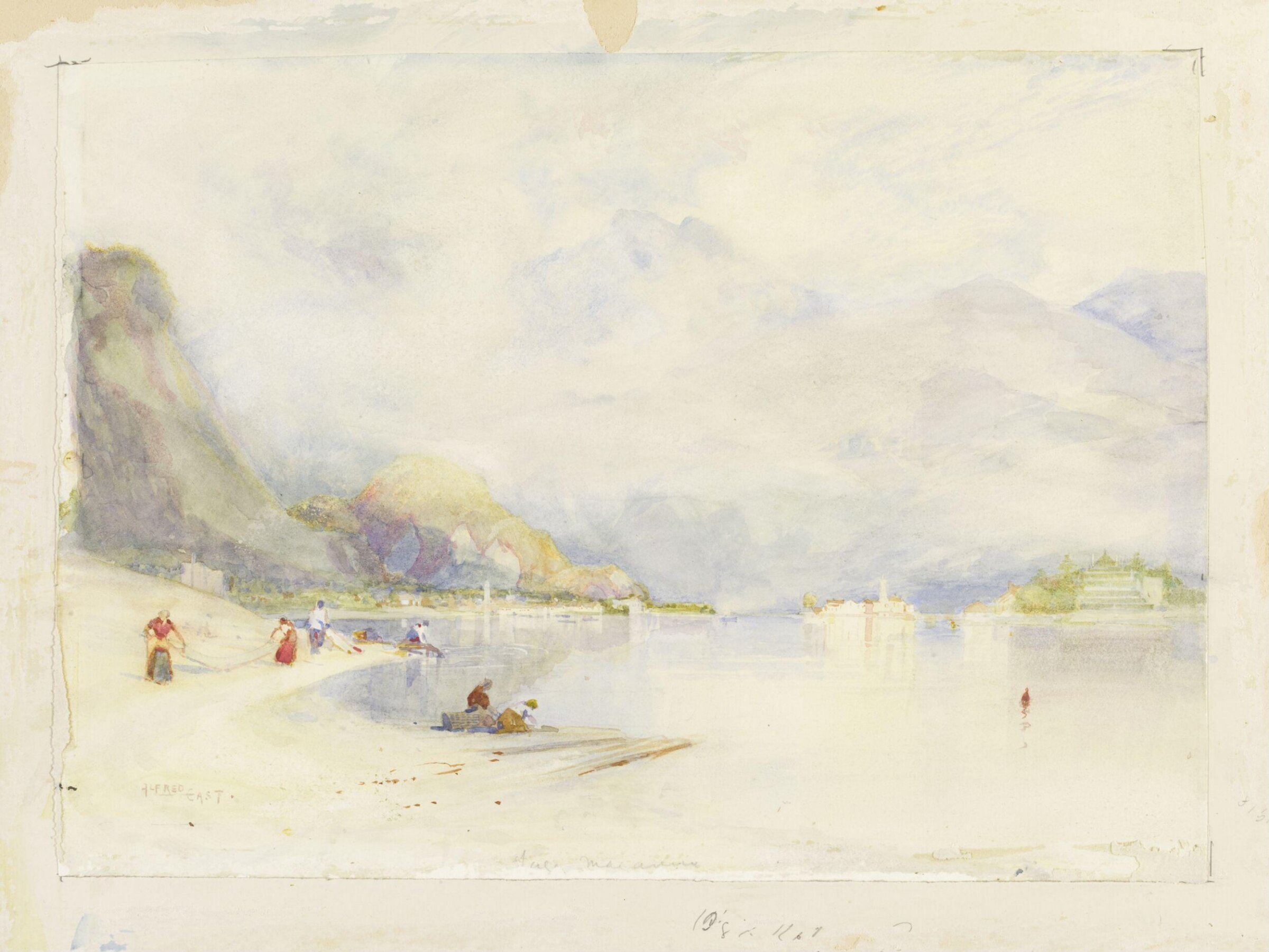 Lago Maggiore from Stresa, Alfred East, 1897