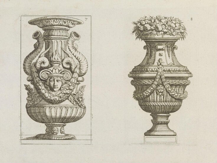 Premier Recueil de divers Vases Inventés et Gravés Par Jean Marot Architecte Parisien top image