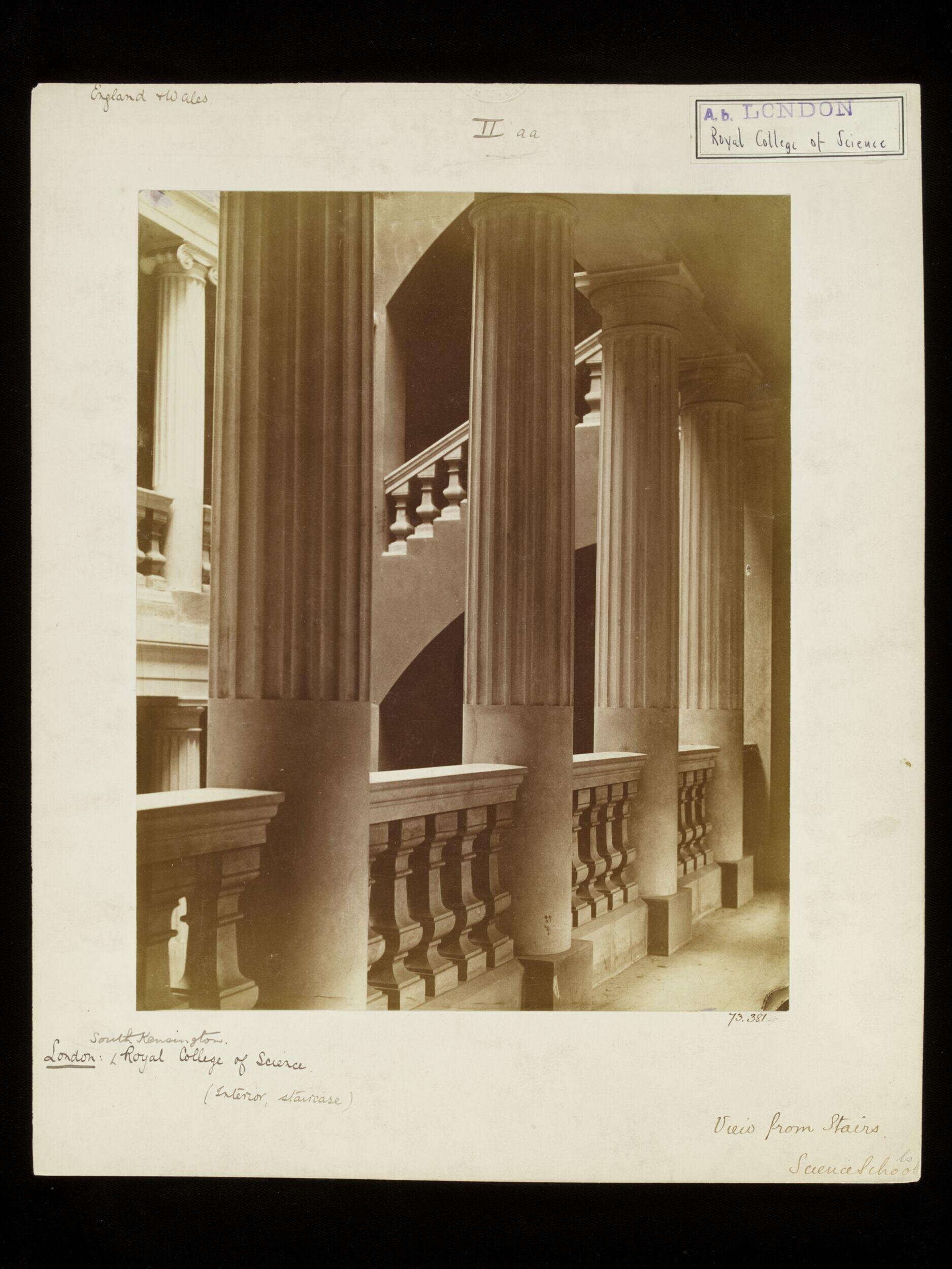 South Kensington Museum, Interior Staircase, Royal College of Science