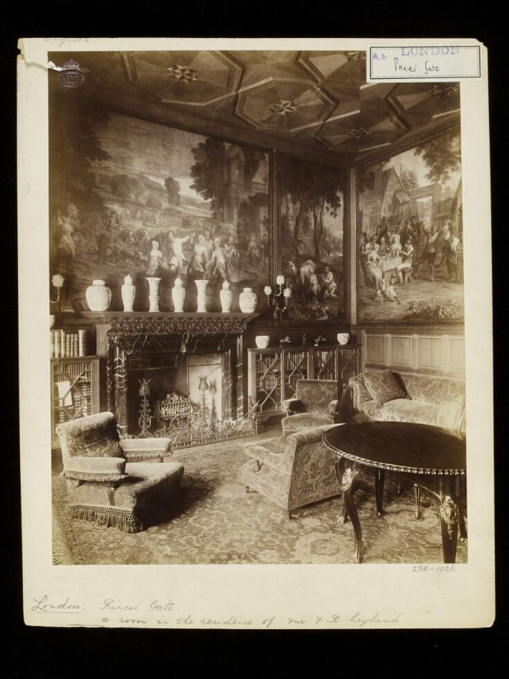 London: Princes Gate, a room in the residence of Mr F R Leyland image