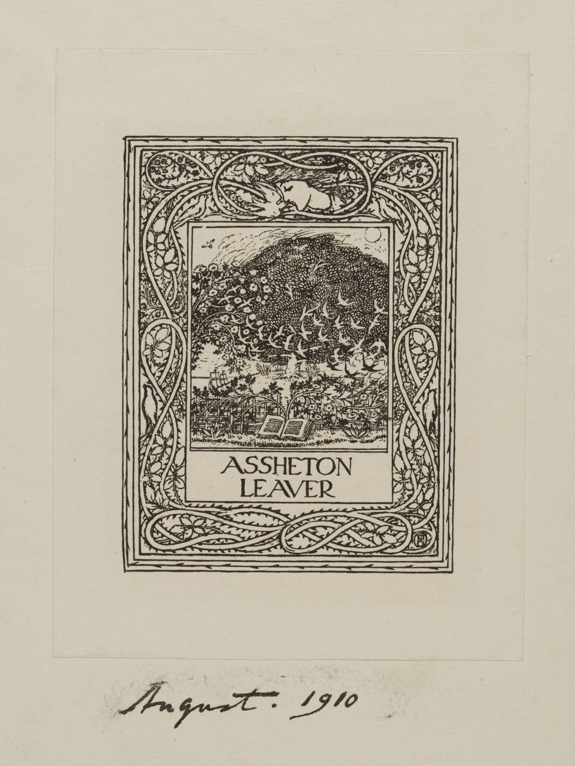 Bookplate for Assheton Leaver