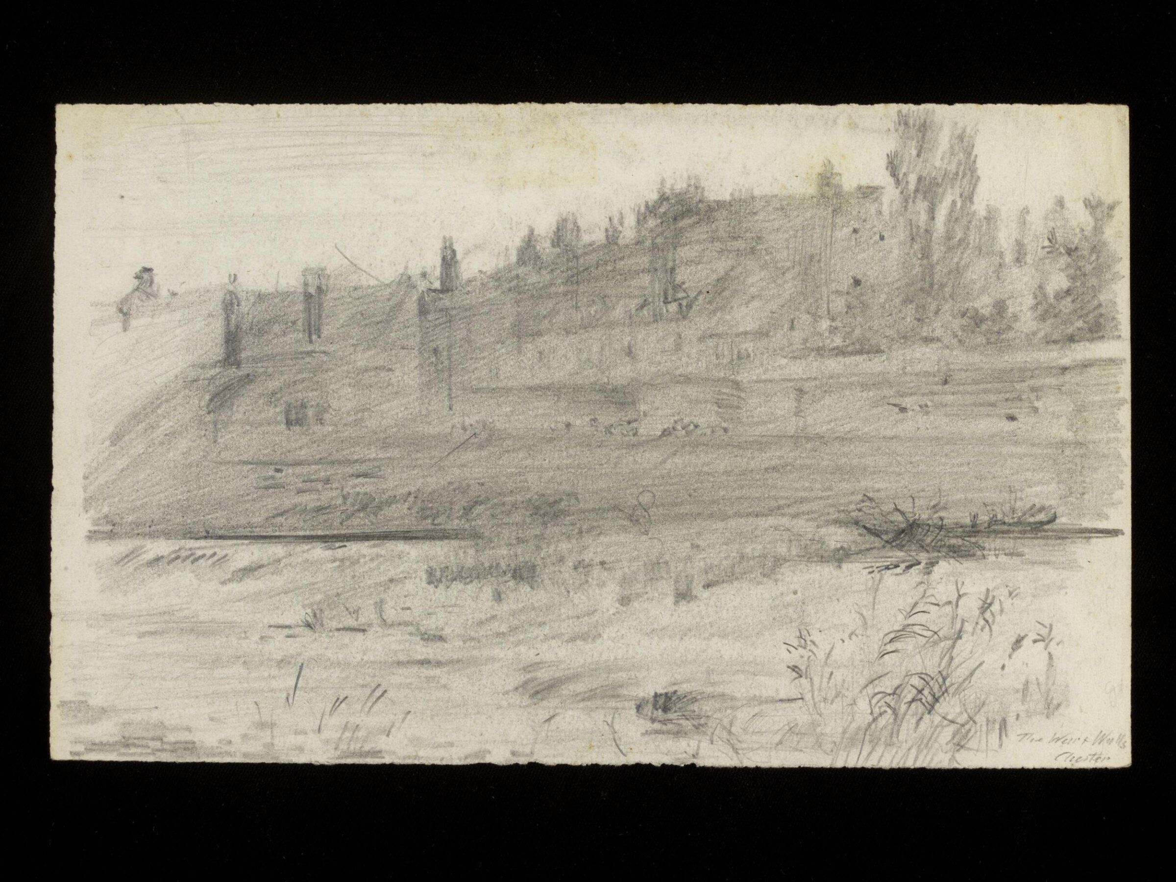 The west walls, Chester, Luke Fildes, ca. 1860-1927