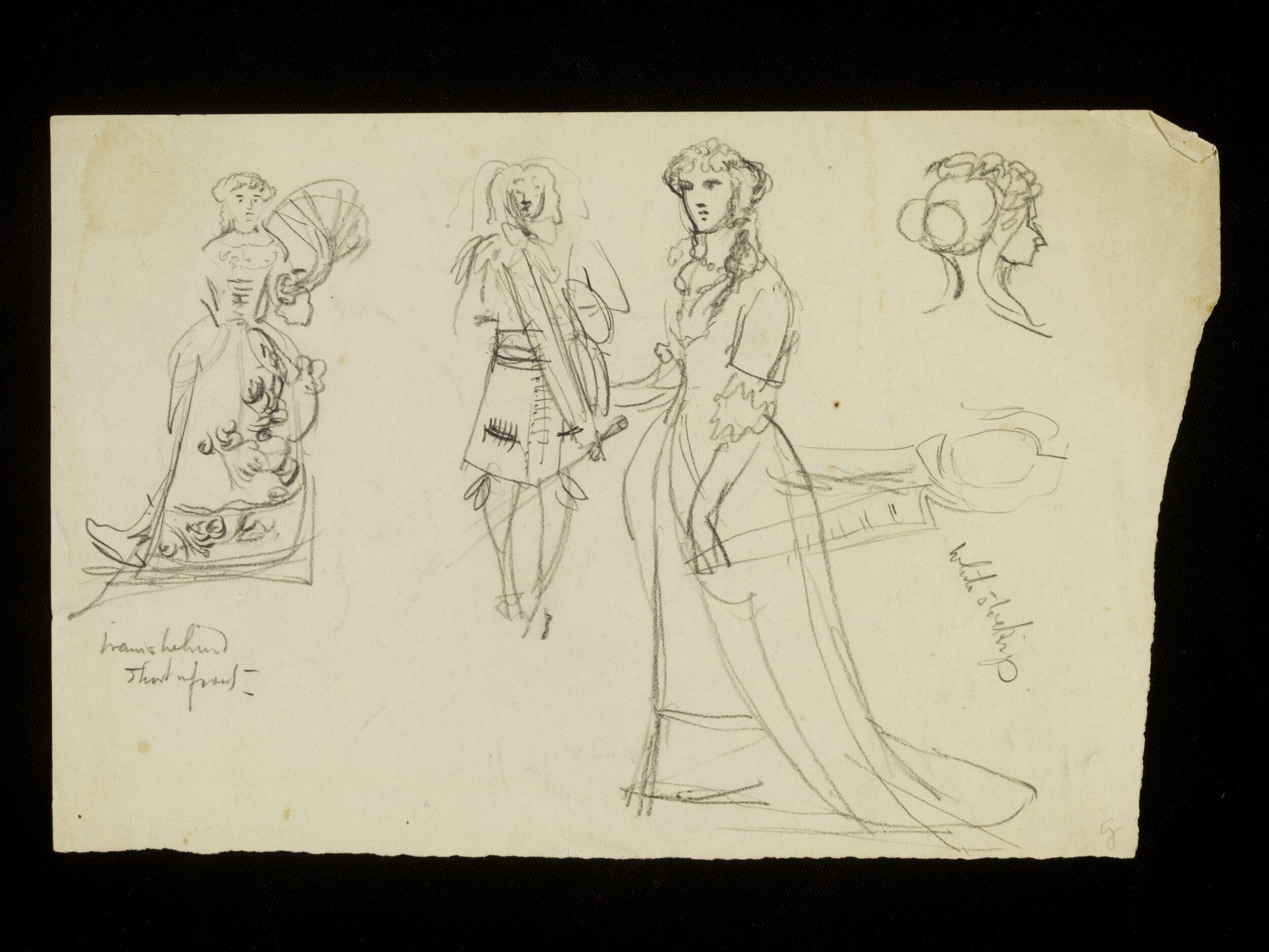 Men and women in costume