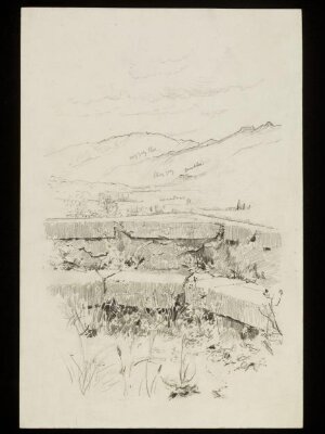Stone steps and mountains