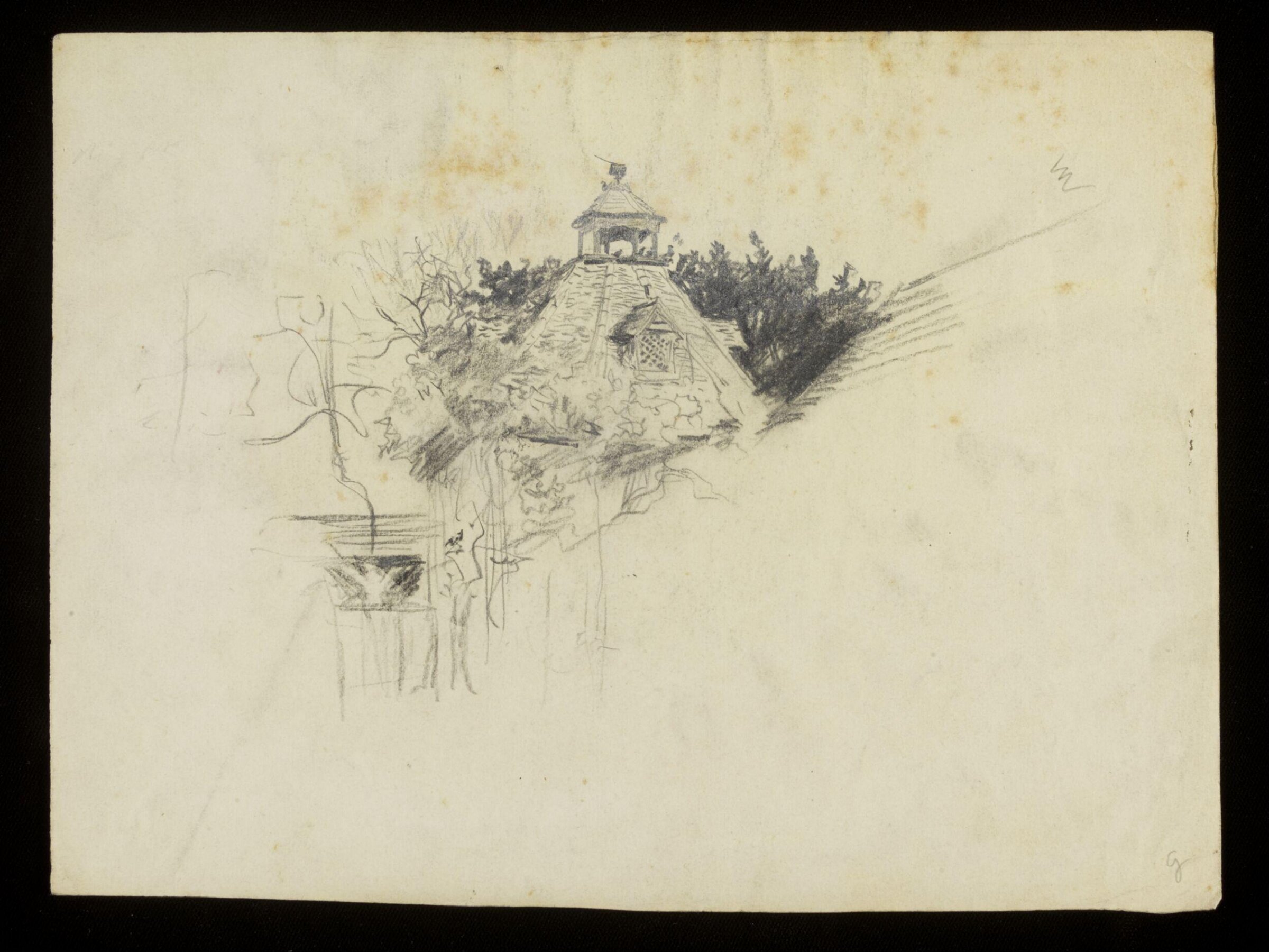 The roof of a dove cot, Luke Fildes, ca. 1860-1927