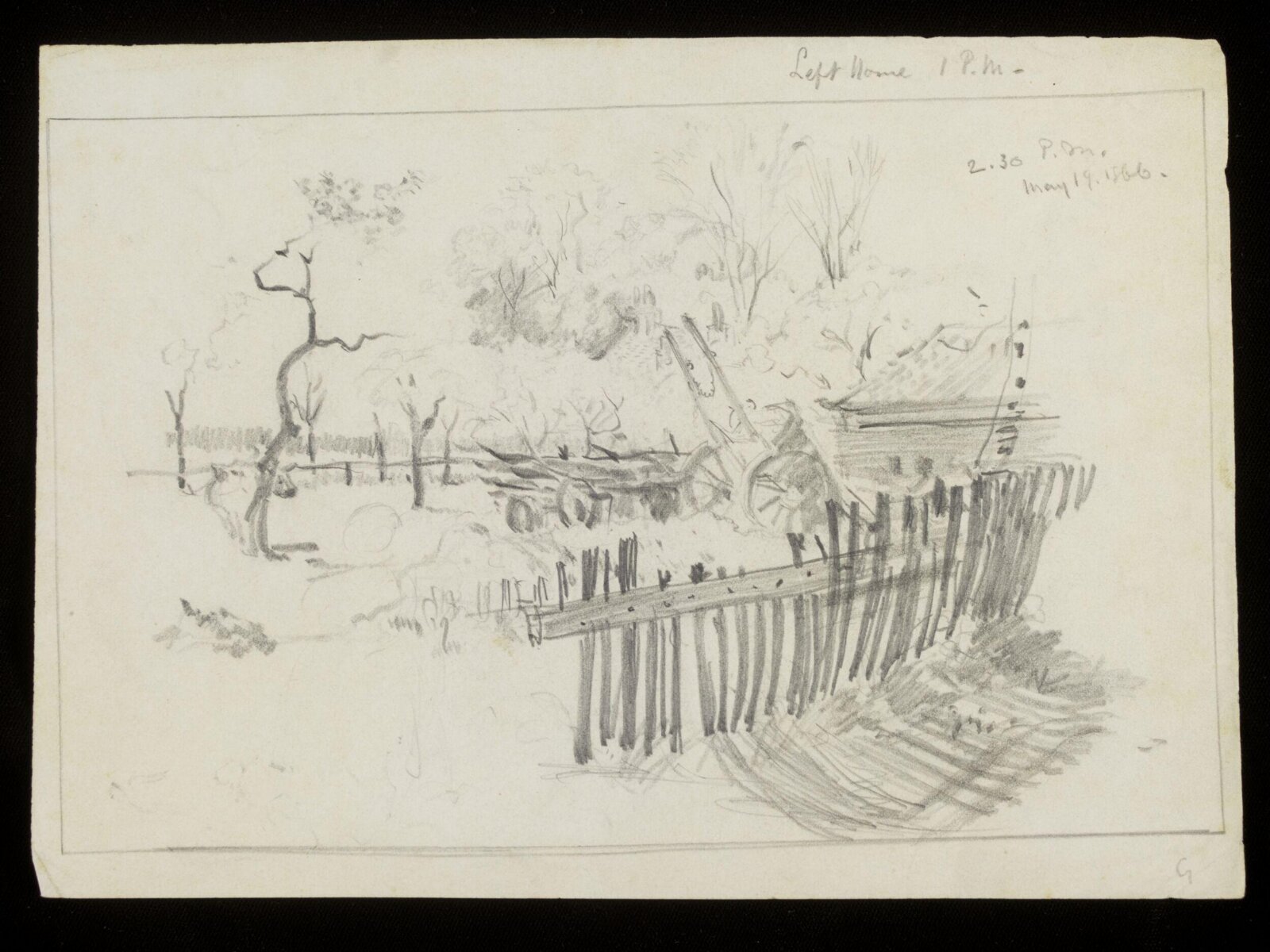 Fence, Luke Fildes, 19/05/1866
