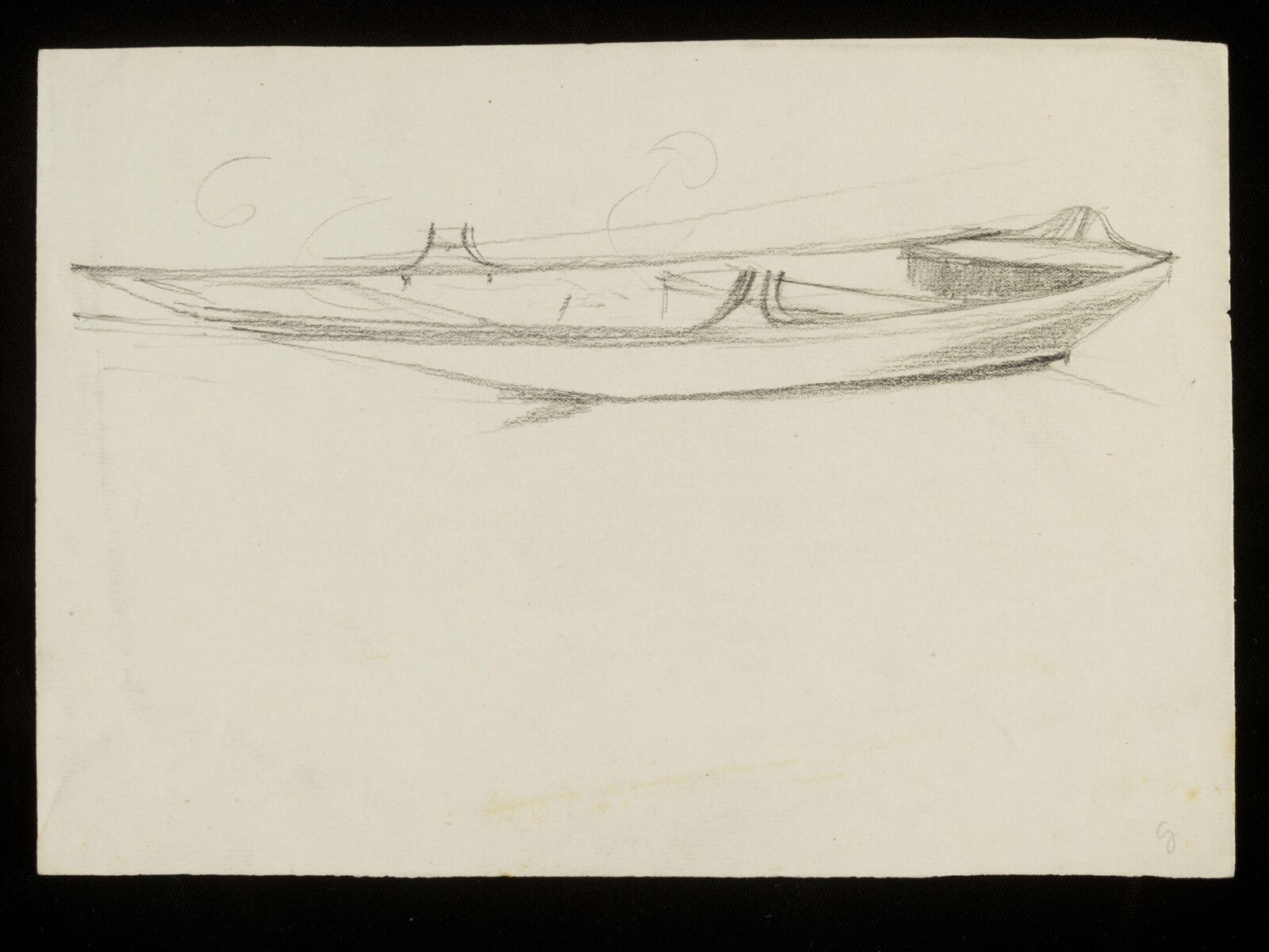 A flat bottom rowing boat, Luke Fildes, ca. 1860-1927