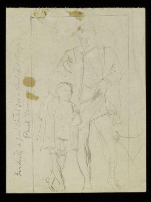 Man and boy in costume