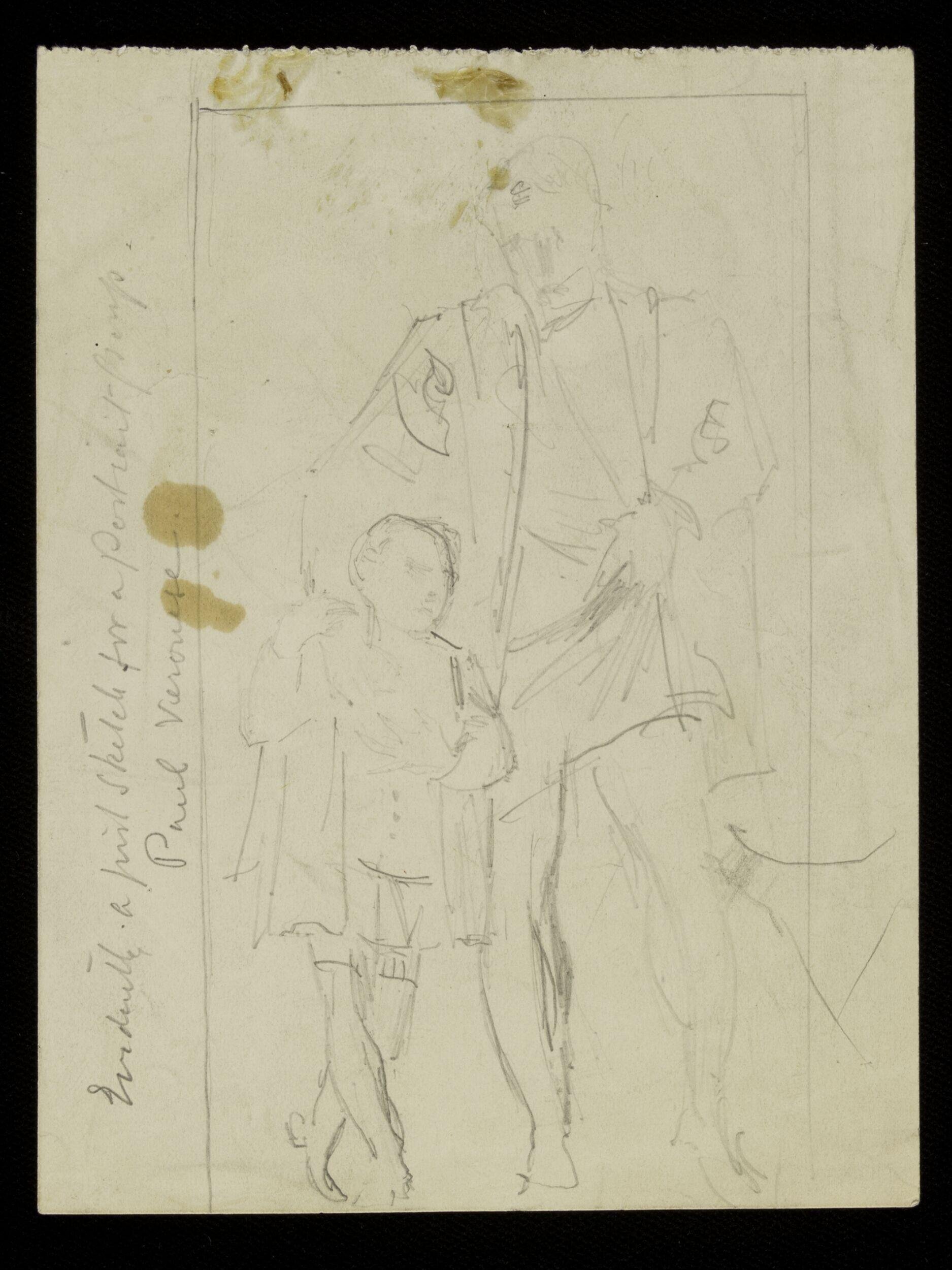 Man and boy in costume