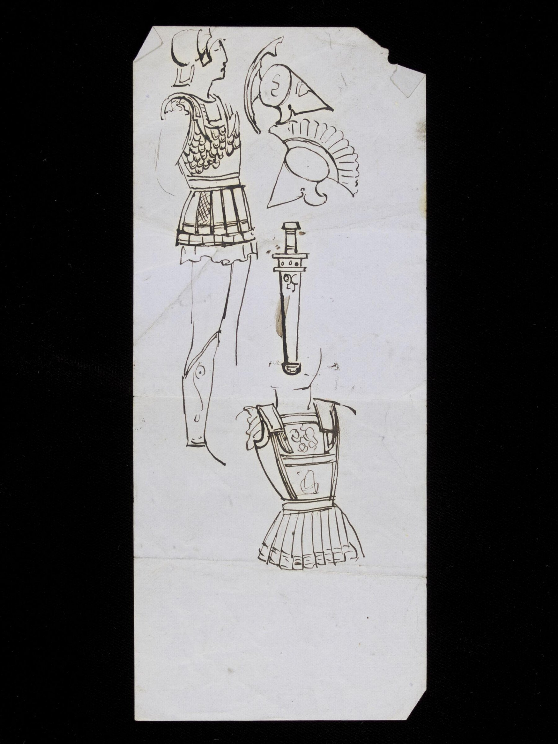 Roman armour, Luke Fildes, ca. 1860-1927