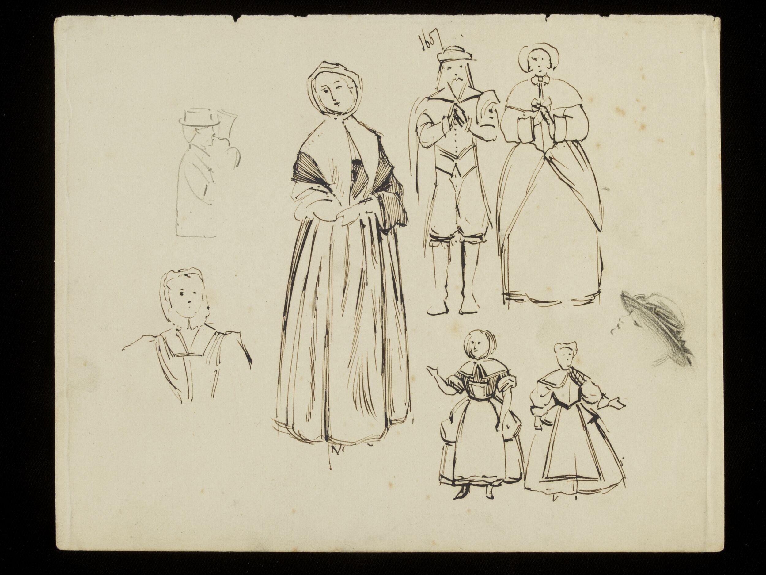 Men and women in costume