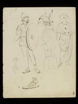 Men and a woman in classical costume