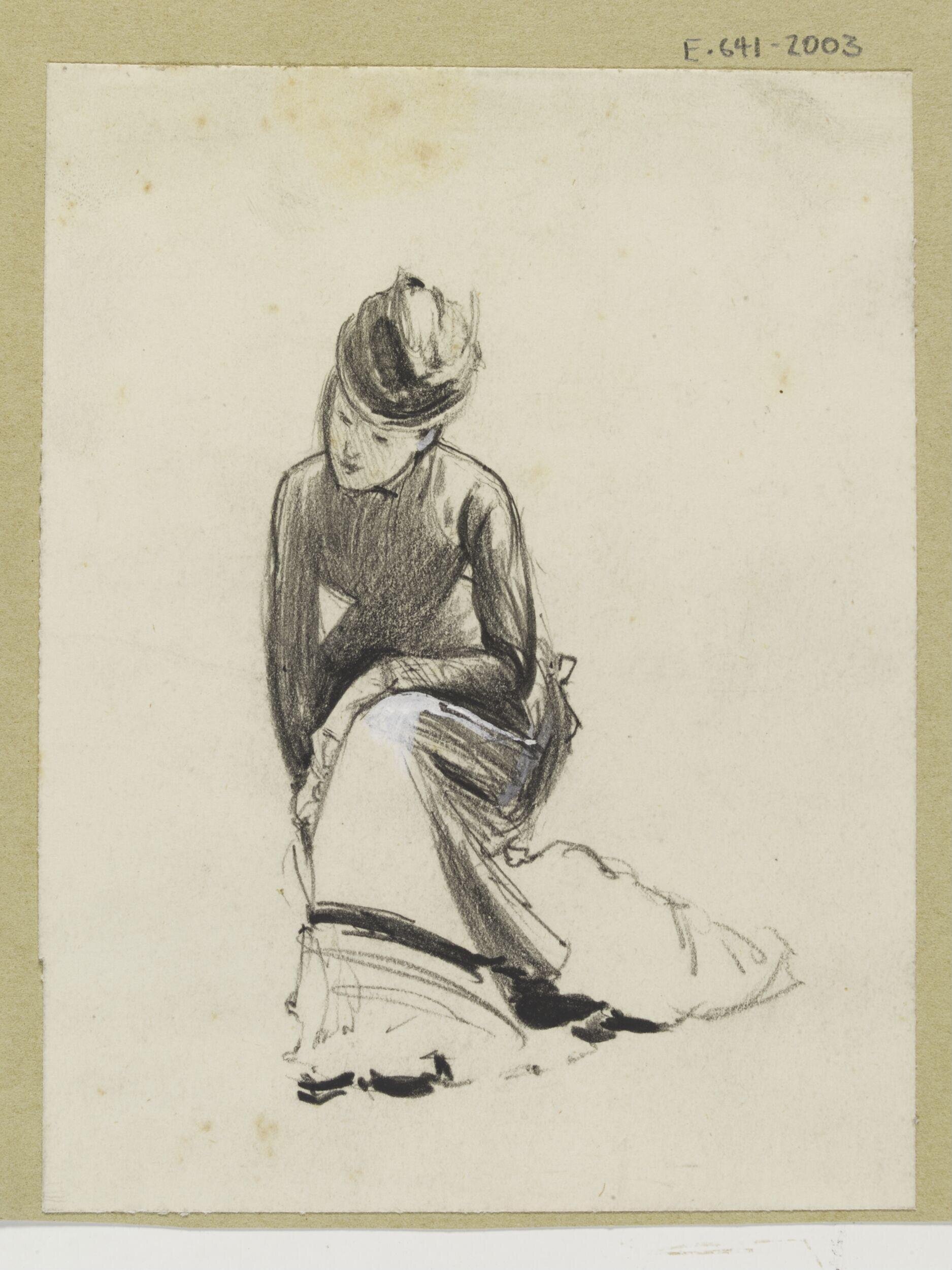 A Woman kneeling