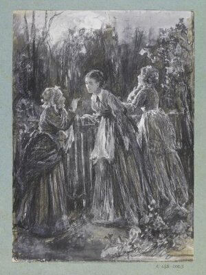 Three women conversing