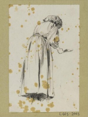 Woman carrying a plate