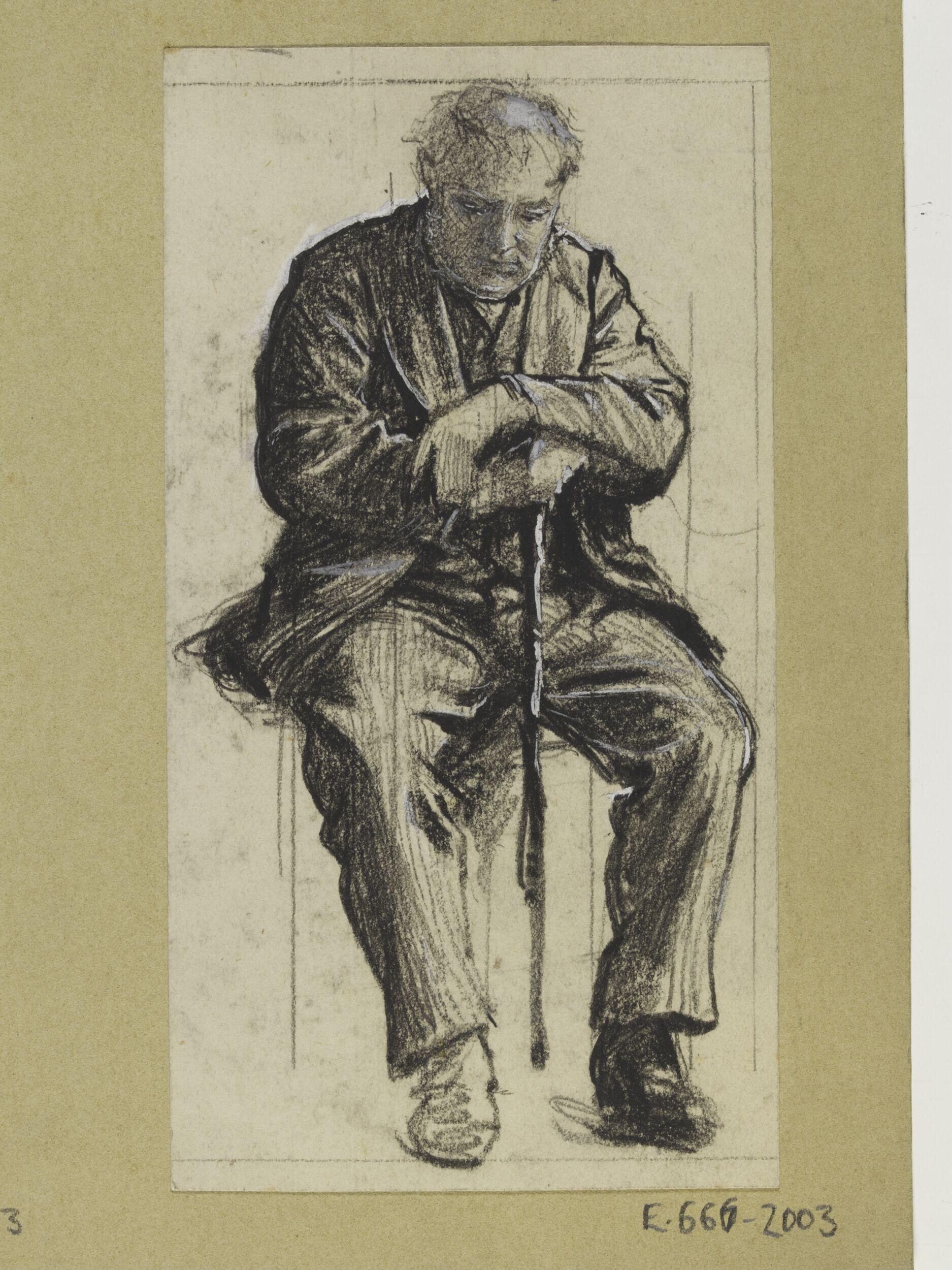 Seated man