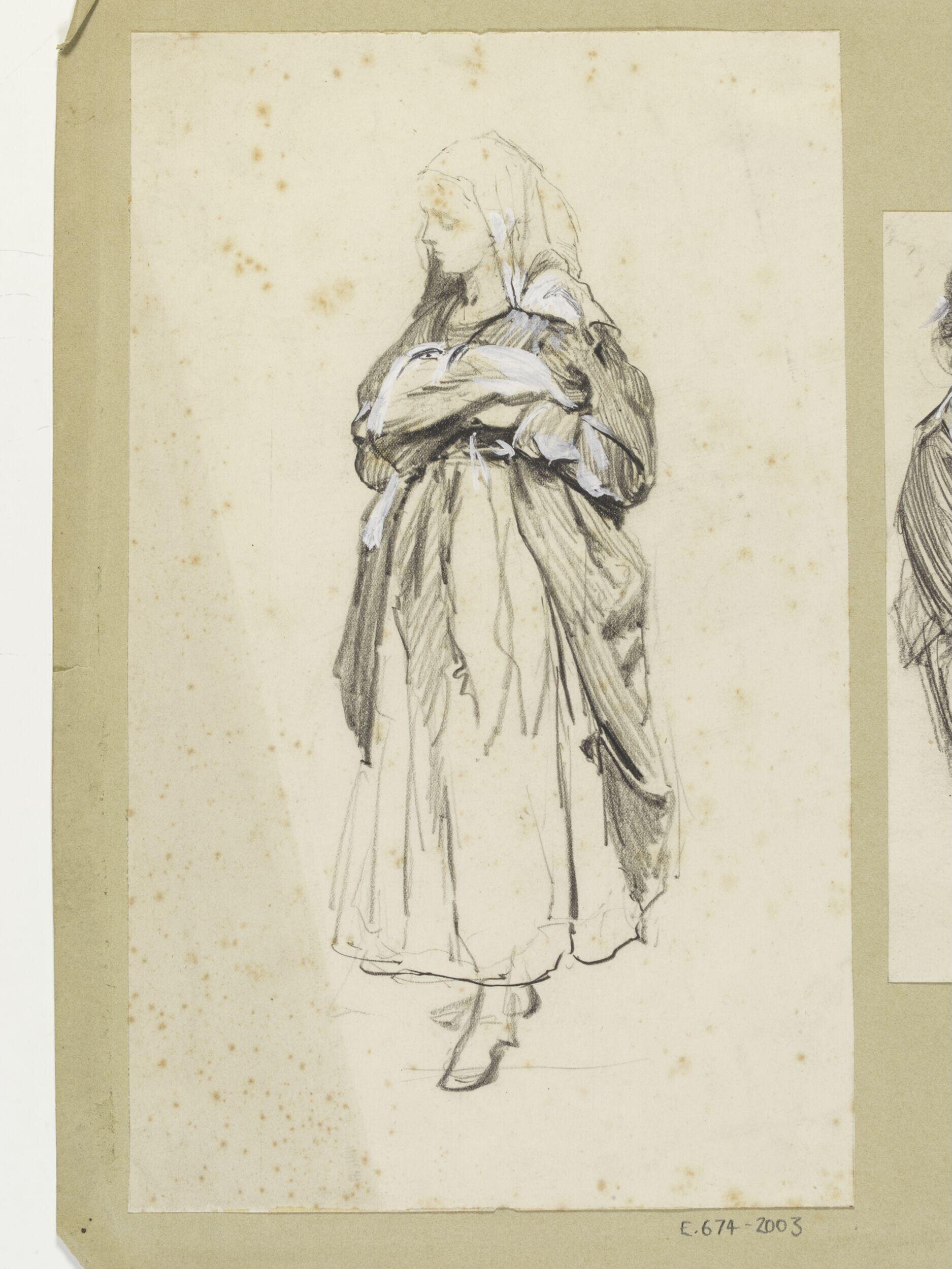 Woman in a shawl