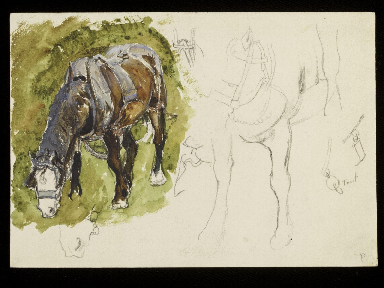 Horses, Luke Fildes, ca. 1860-1927