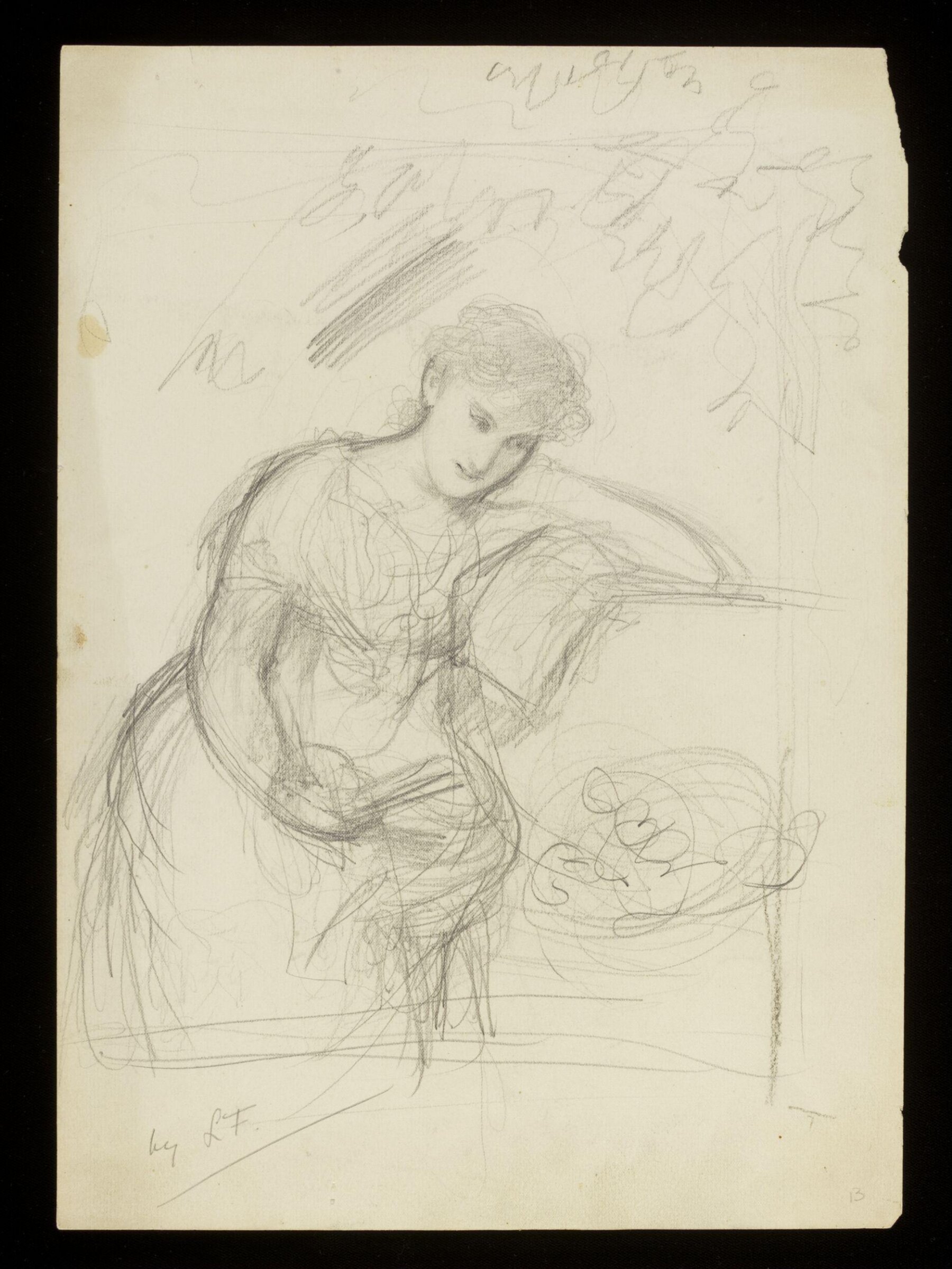 A Woman sitting at a window, Luke Fildes, ca. 1860-1927