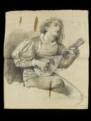 Study for the picture 'Fair, quiet and sweet rest'