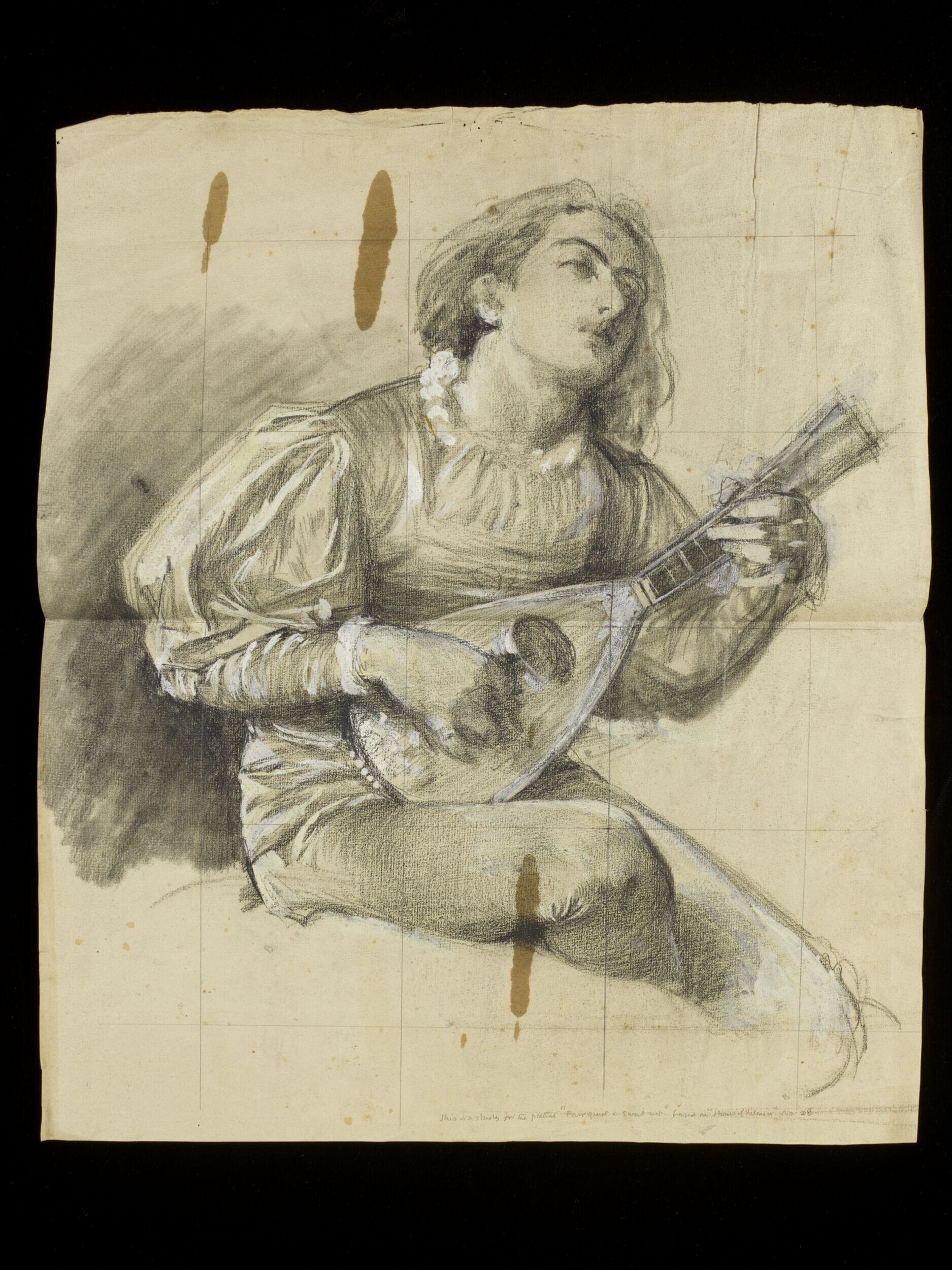 Study for the picture 'Fair, quiet and sweet rest'