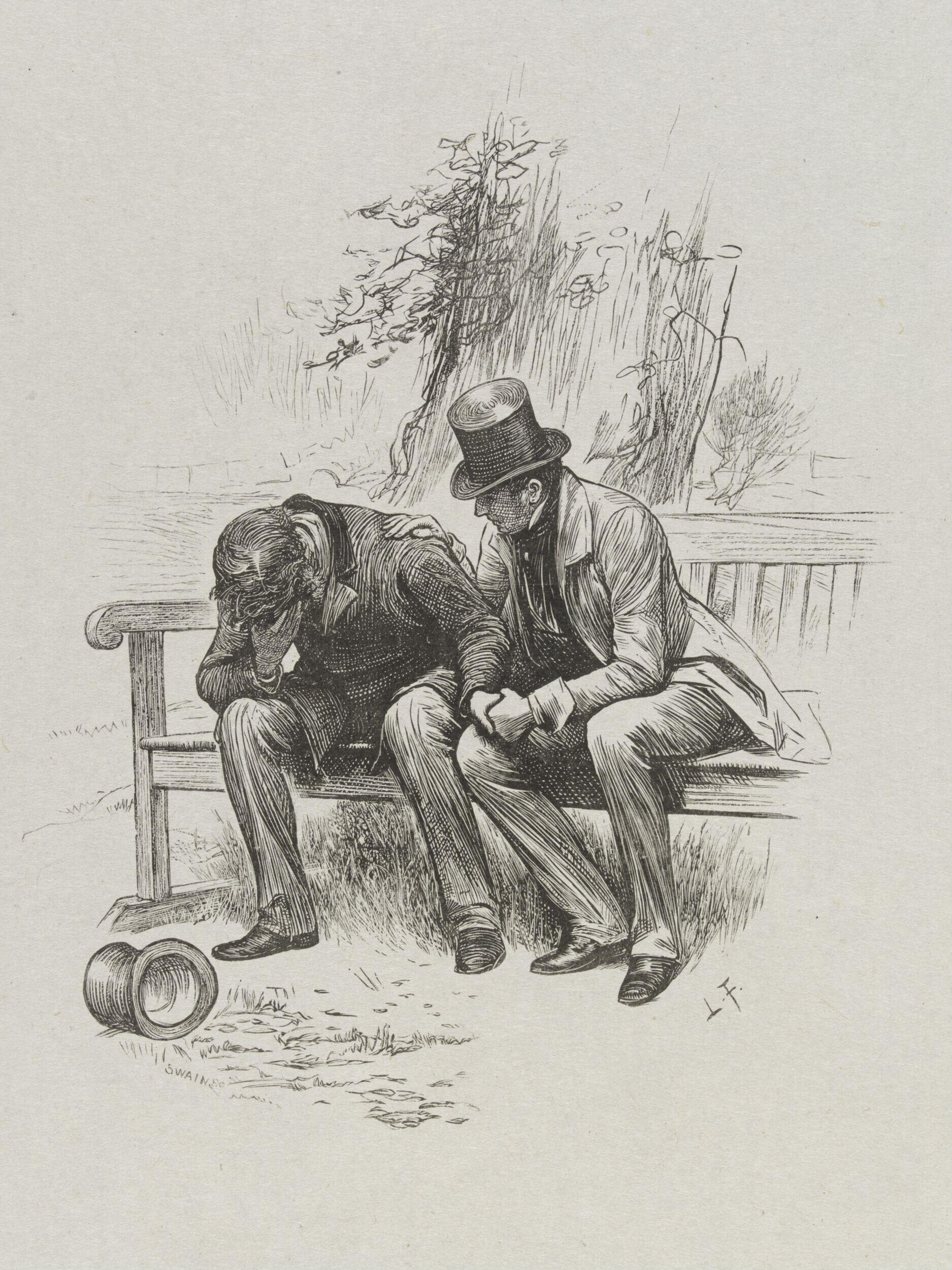 Men on a bench