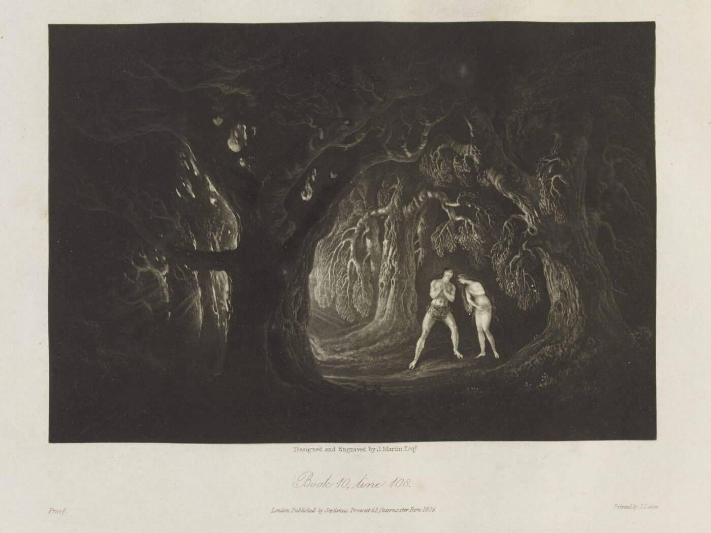 John Martin, Adam hearing the voice of the Almighty