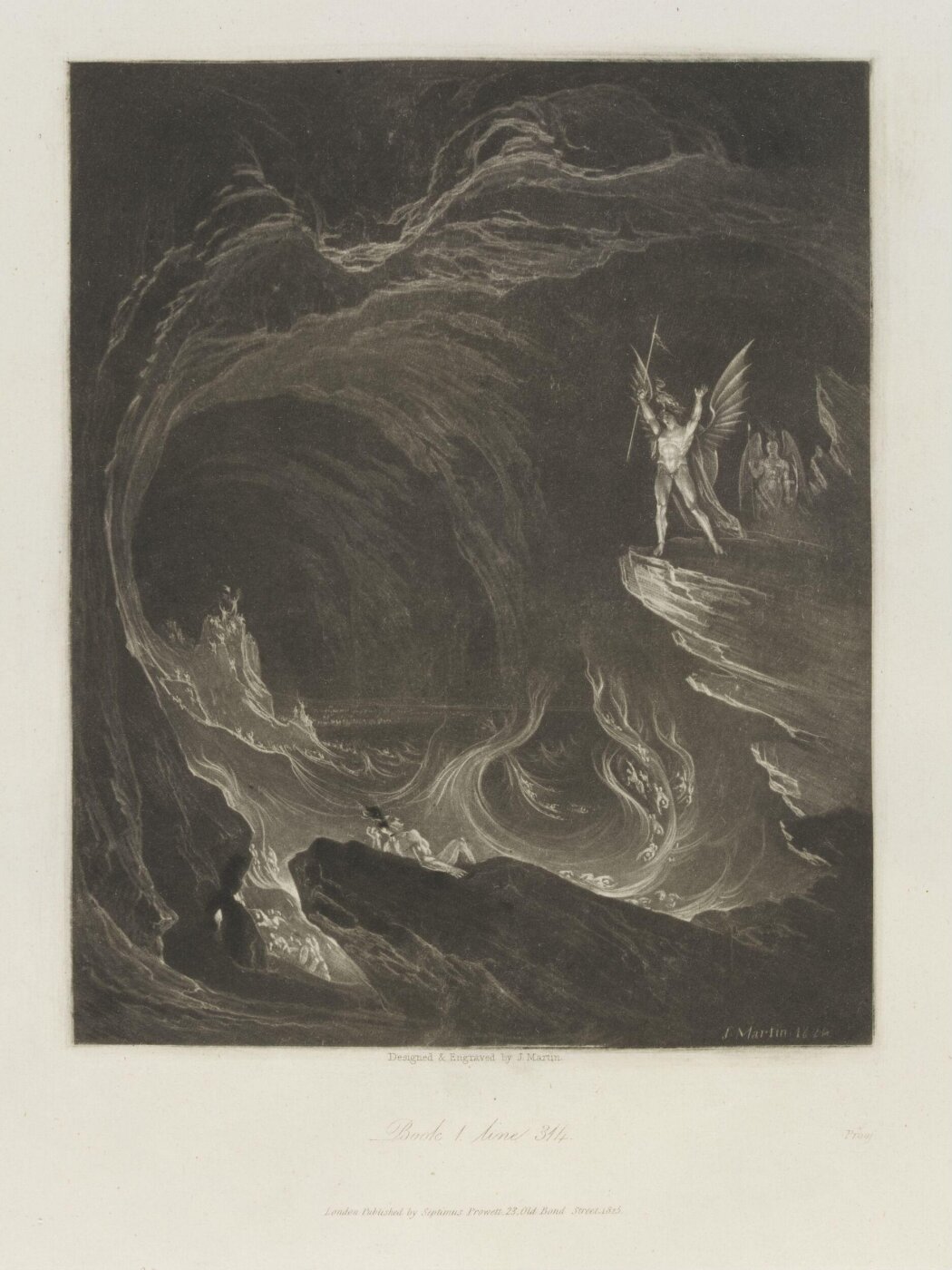 John Martin, Satan arousing the Fallen Angels