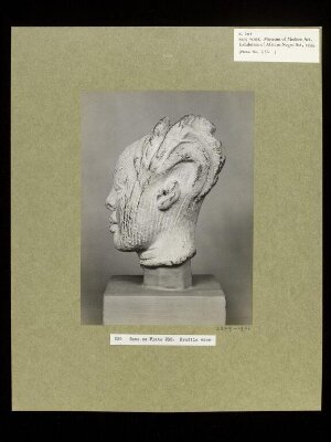 Plaster Cast of Terra Cotta Head.  Yoruba.