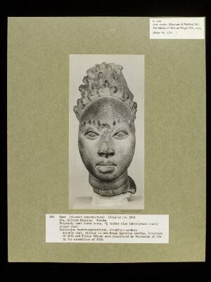 Plaster Cast of Terra Cotta Head.  Yoruba.