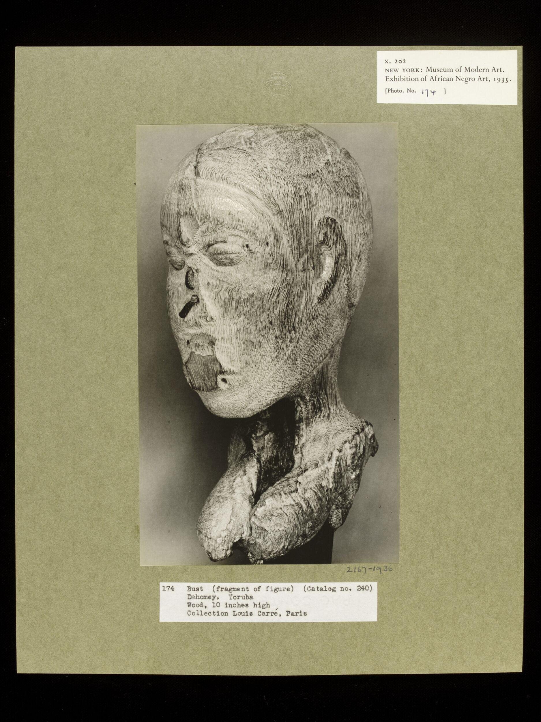 Bust of Young Woman.  Yoruba