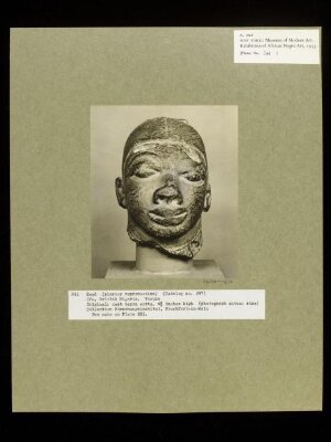 Plaster Cast of Terra Cotta Head.  Yoruba.
