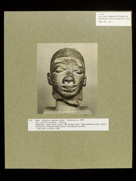 Plaster Cast of Terra Cotta Head.  Yoruba.