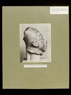 Plaster Cast of Terra Cotta Head.  Yoruba.