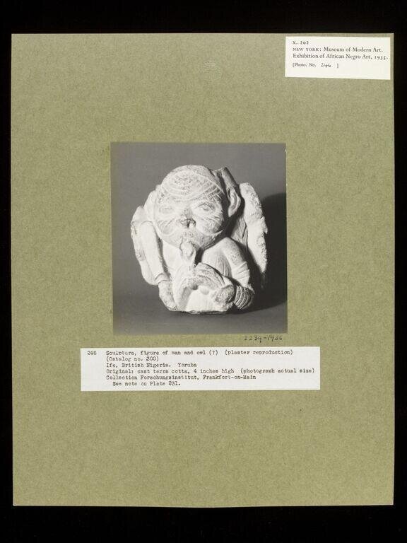 Plaster Cast of Terra Cotta Sculpture.  Yoruba.