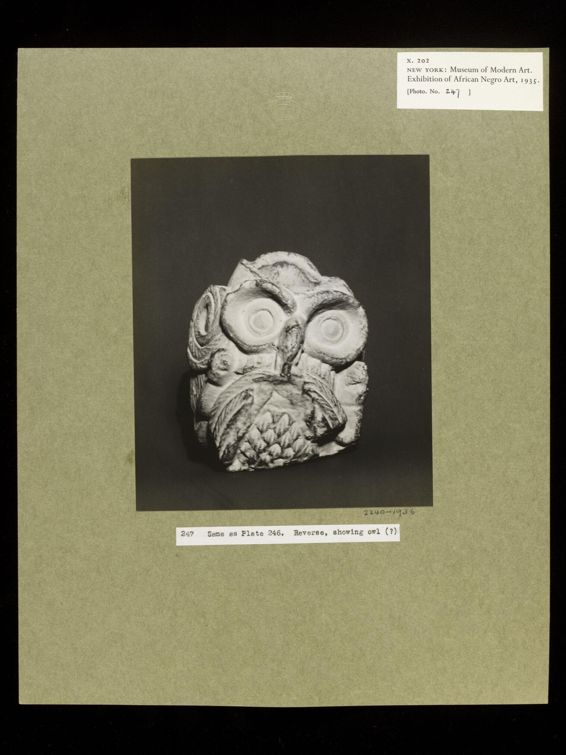 Plaster Cast of Terra Cotta Sculpture.  Yoruba.