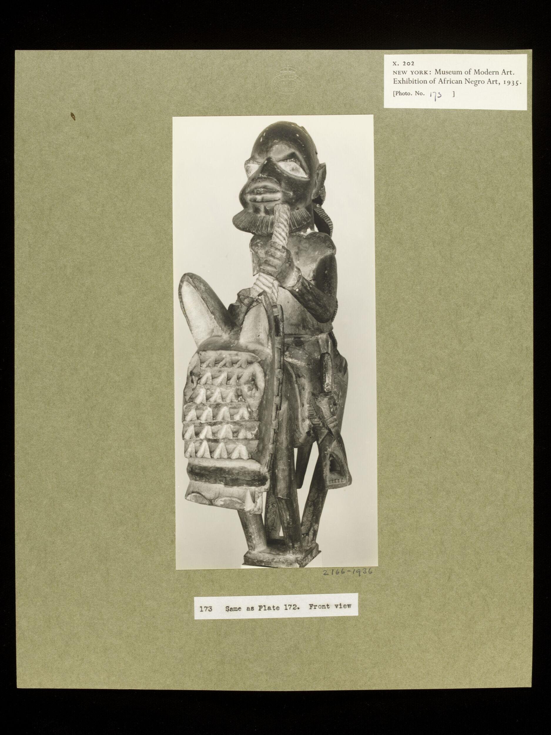 Polychrome Equestrian Figure.  Yoruba