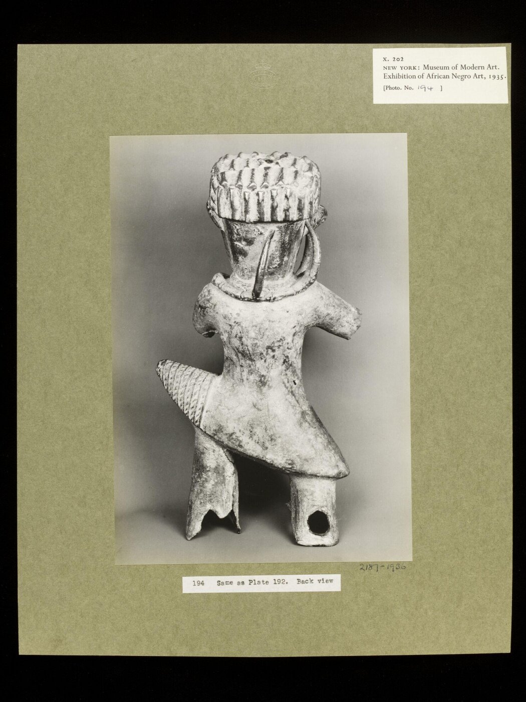 Walker Evans, Figure with Bell at Neck.  Benin
