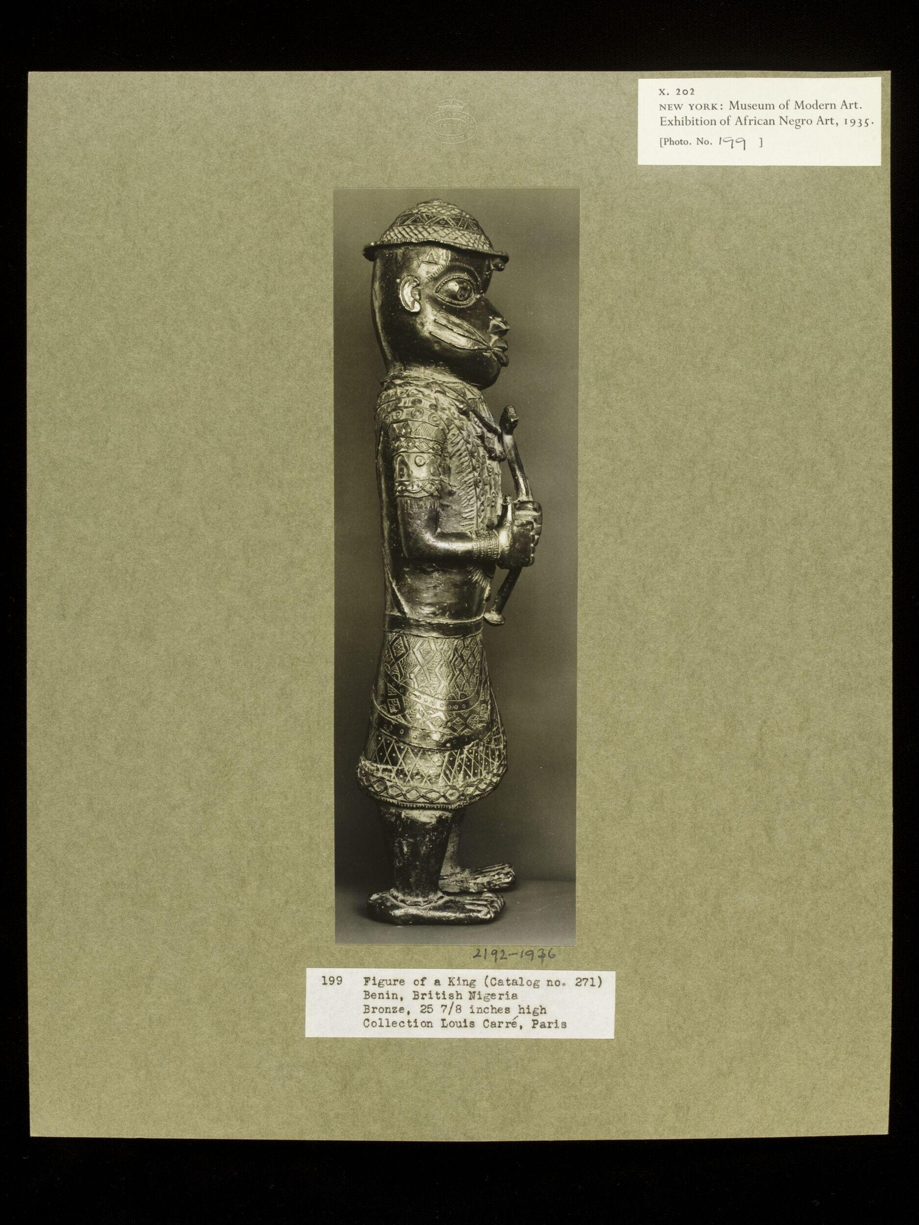 Figure of a King.  Benin