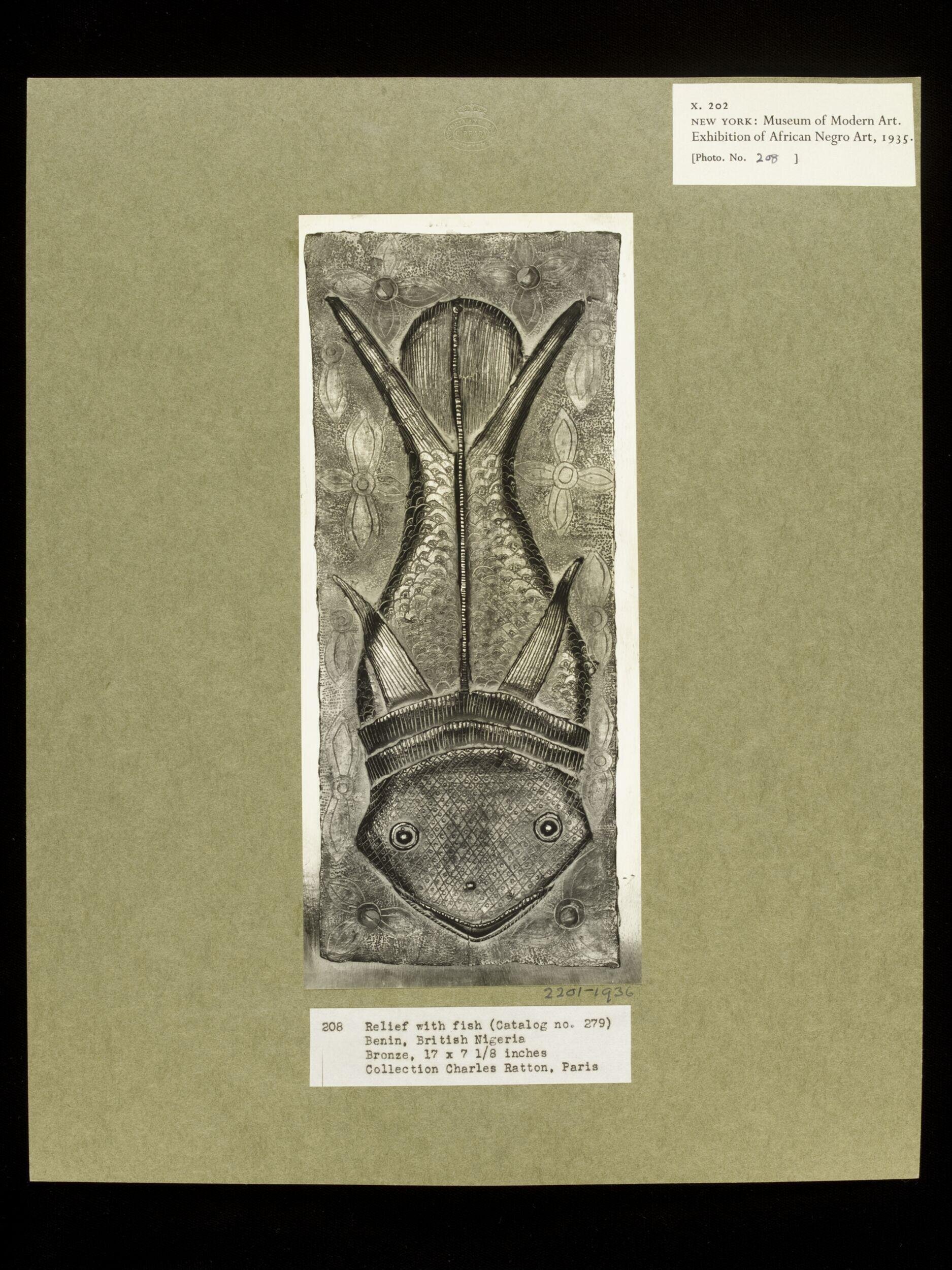 Relief with Fish.  Benin.