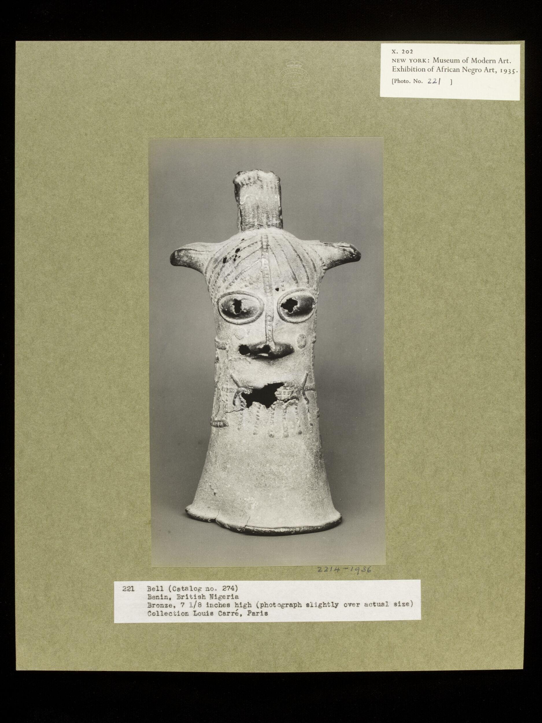 Bell in Form of Human Head