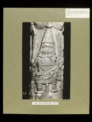 Carved Elephant Tusk.  Benin.