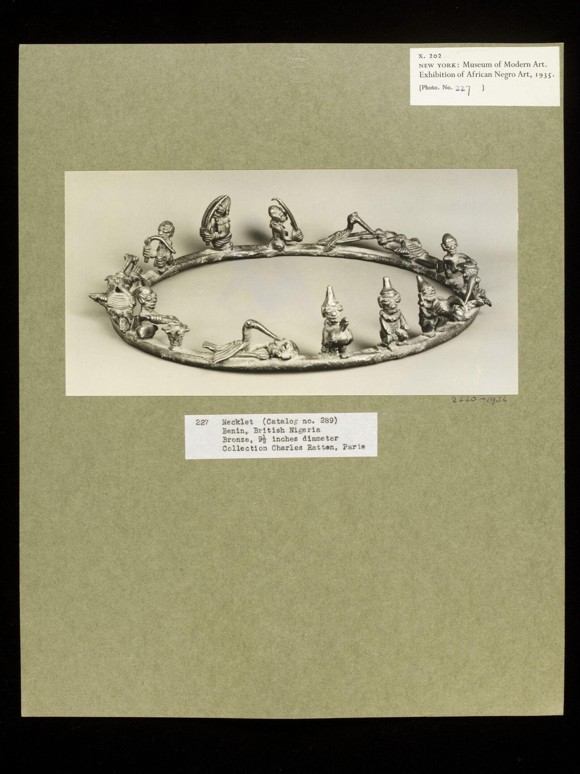 Collar.  Benin.